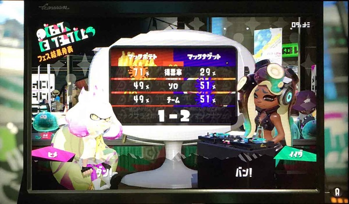 フェスのナゲットvsポテトの結果