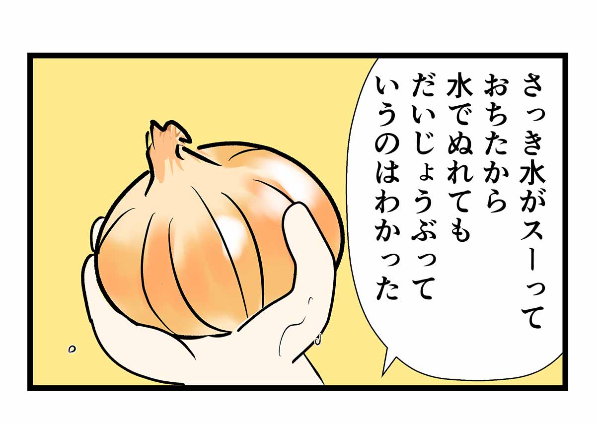 玉ねぎとか言うウォータープルーフ系お野菜