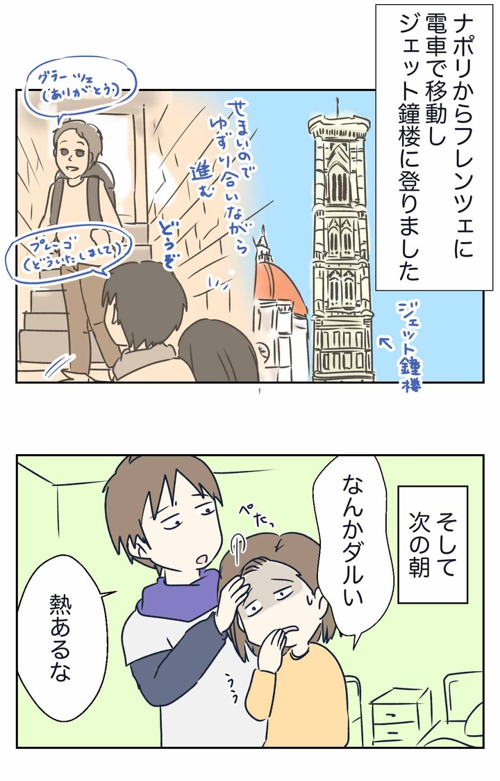 新婚旅行、イタリアのフィレンツェでフィーバーした話