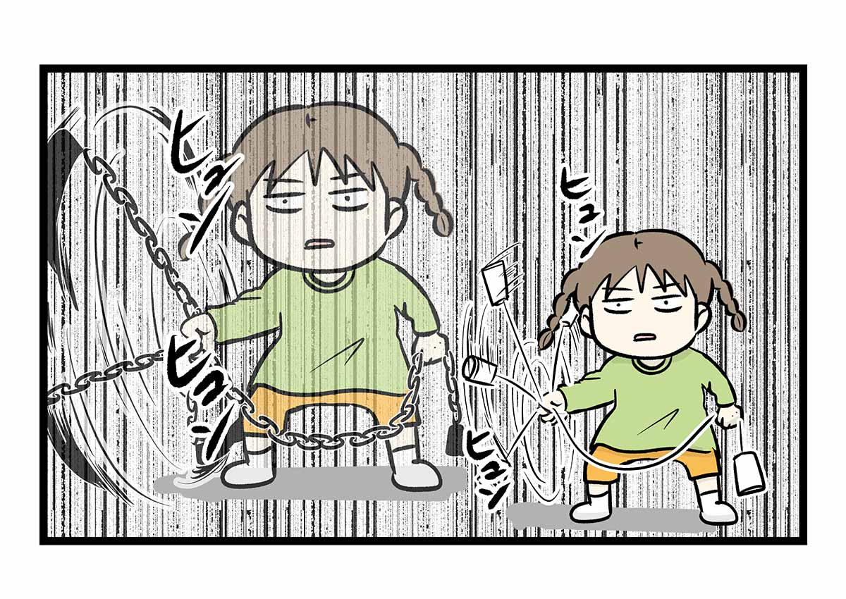 紙コップと糸で工作する、糸電話風のアレ
