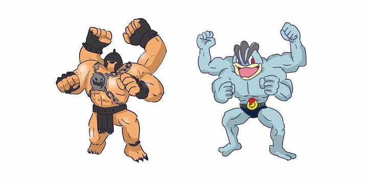 マッスルガードとカイリキー