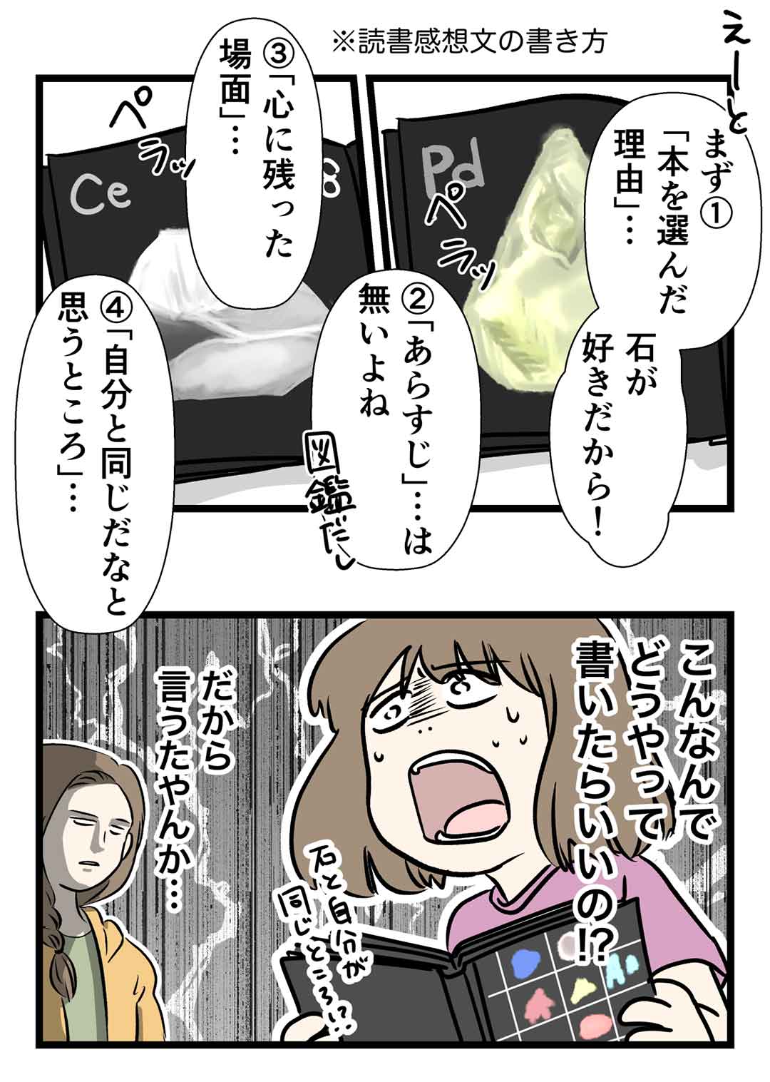 夏休みの宿題の読書感想文を 図鑑 で書く事にしたらこうなった コミックエッセイ えむふじんがあらわれた Powered By ライブドアブログ