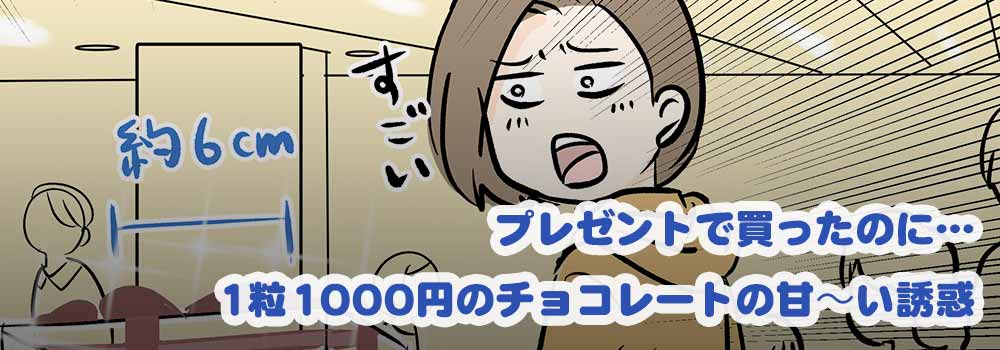 プレゼントで買ったのに…1粒1000円のチョコレートの甘～い誘惑