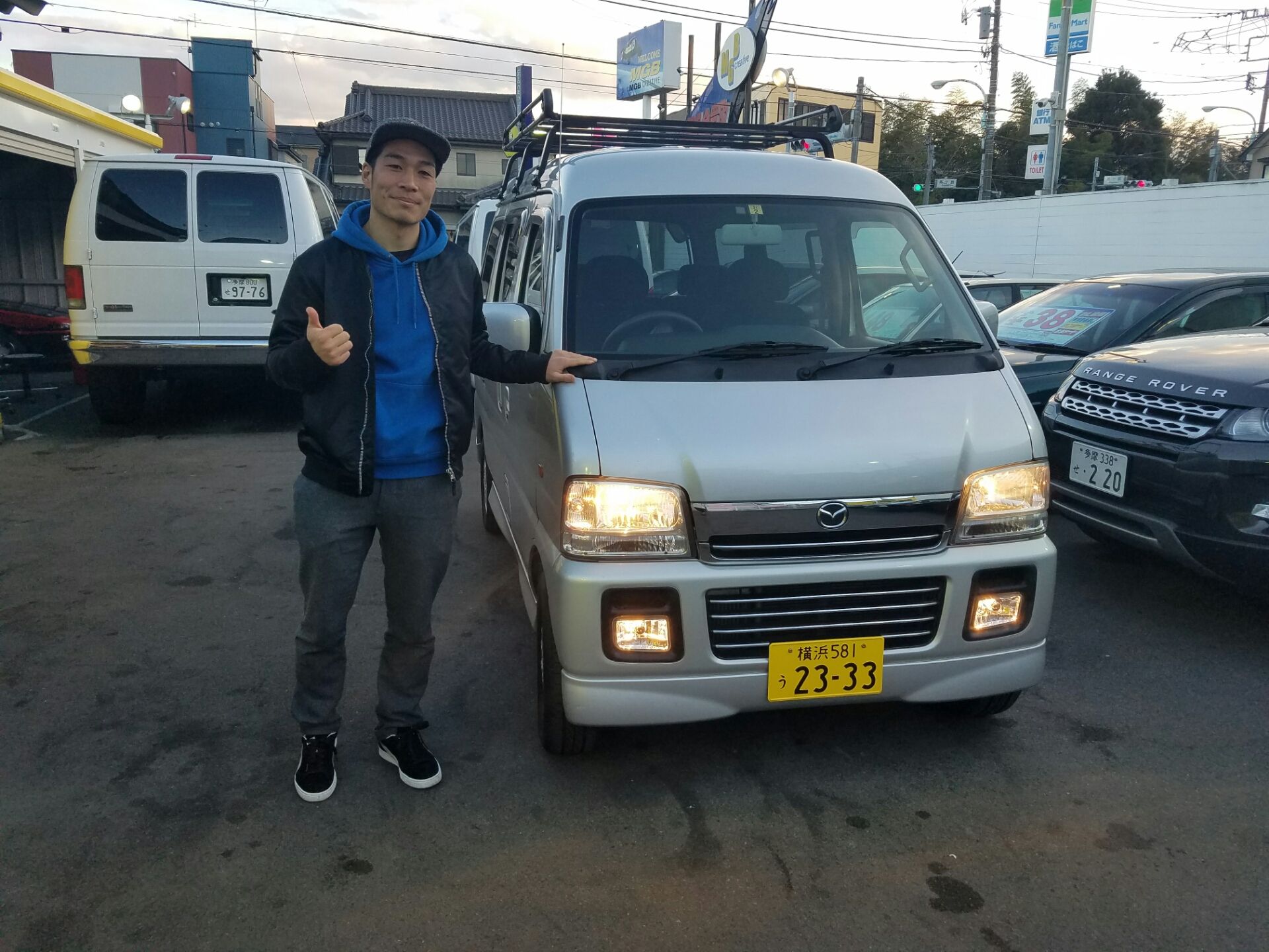 マツダスクラムワゴンの納車です エムジービークリエイティブ 東京都 町田市 中古車販売 買取
