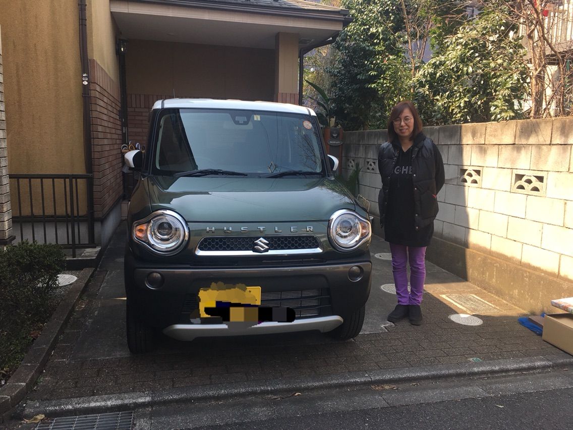 ハスラー Fリミテッド納車 エムジービークリエイティブ 東京都 町田市 中古車販売 買取