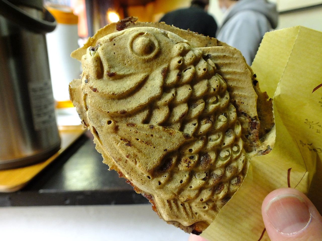 白玉入り鯛焼き 白玉のモチッとして無垢な感触と 控えめな甘さの餡に 妙な るしらべ 中野 ともえ庵 Mgmfanのブログ