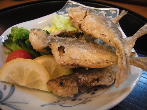 「アジ唐揚げ」