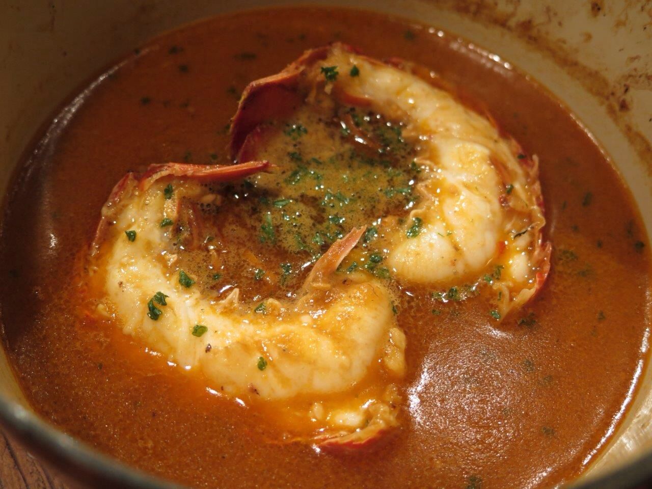 オマールエビを入れた スープ ド ポワソン の洗練 地鶏モモ肉のオレンジ 煮 の艶かしい香り 東中野 ヴァンチョウ Mgmfanのブログ