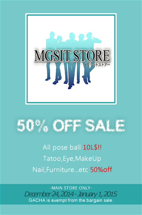 50%off MGSIT-STORE POP