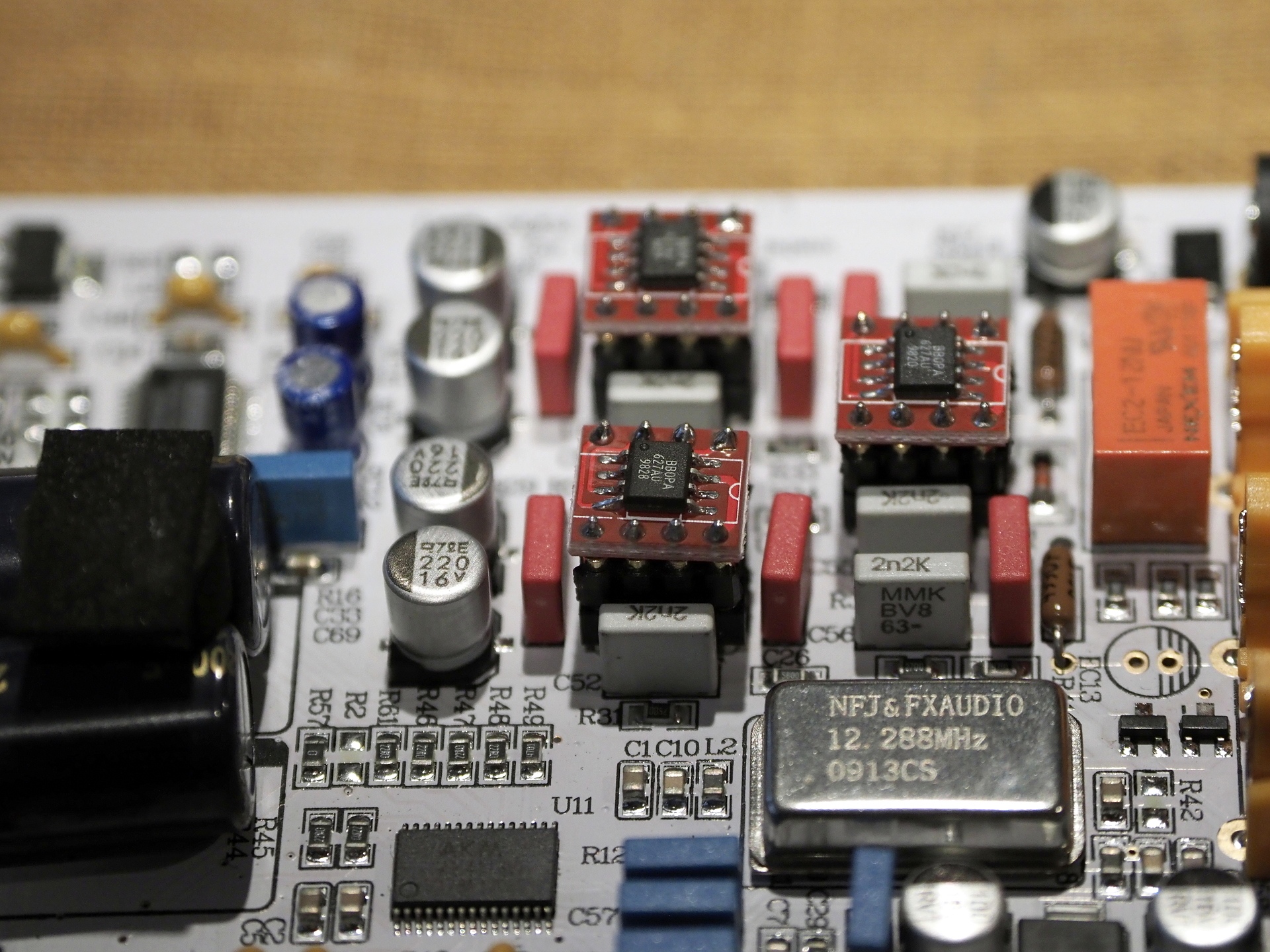FX-AUDIO- DAC-SQ5J ブラック オペアンプ交換（2個） AC