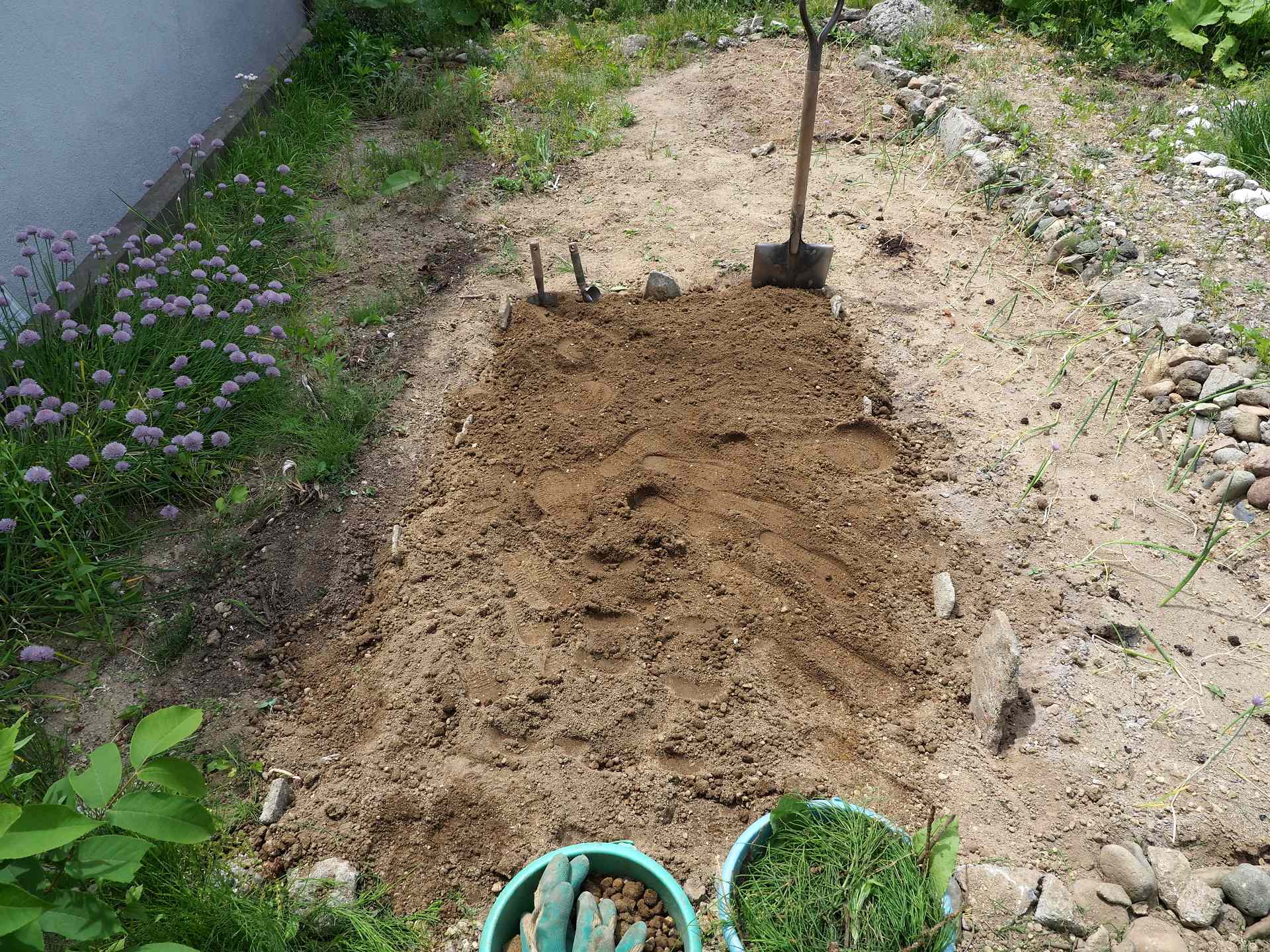 隣地東側の畑の土起こし 楽園生活 の維持を目指して