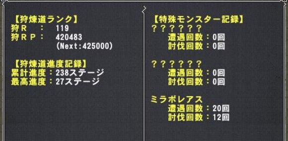 狩煉道からのエルゼ ひかるのｍｈｆ雑記
