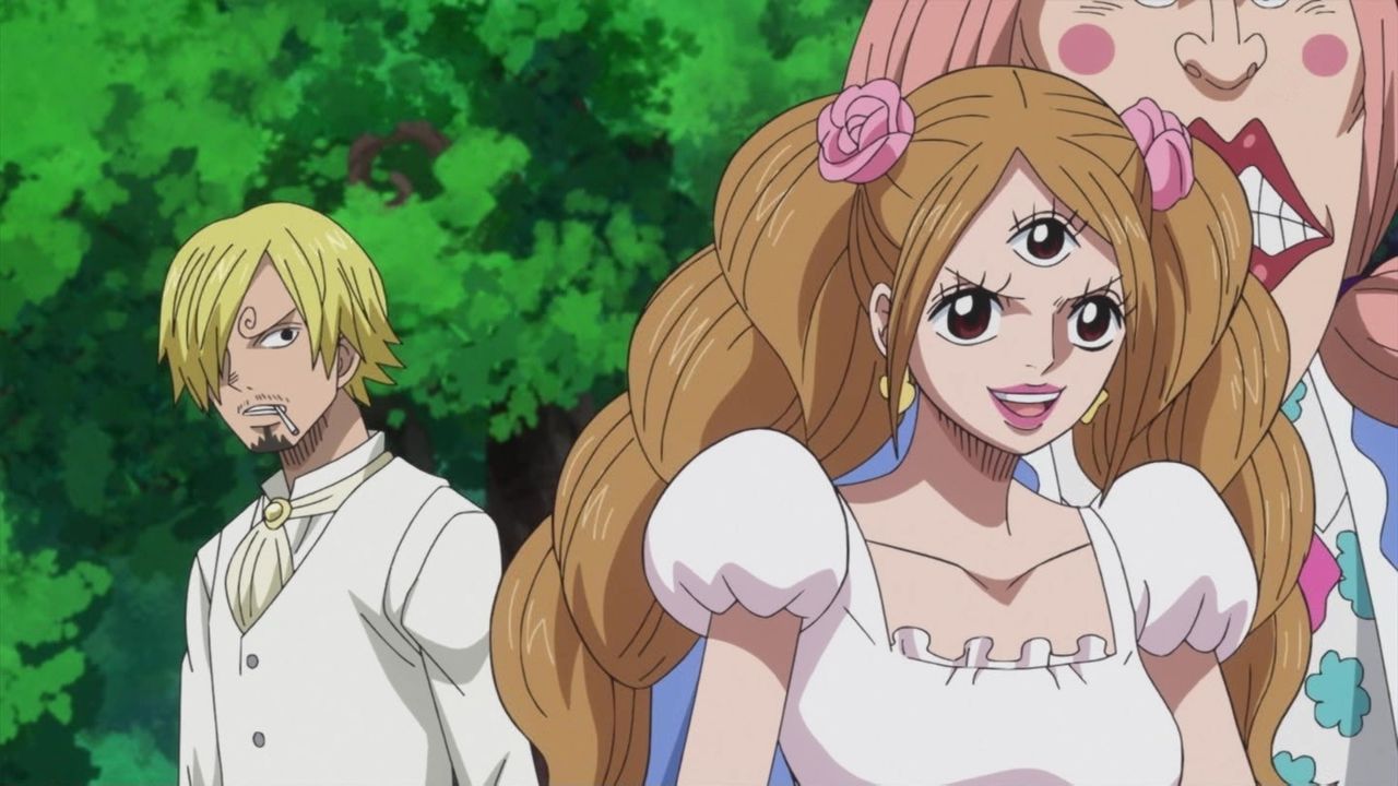 アニメ ワンピース ネタバレ感想まとめ 848話 プリンちゃんのツンデレもう病気レベル ジンベエがナミの胸触ってる ペロスペロー強い 849話 動画 画像 考察 あにこぱす