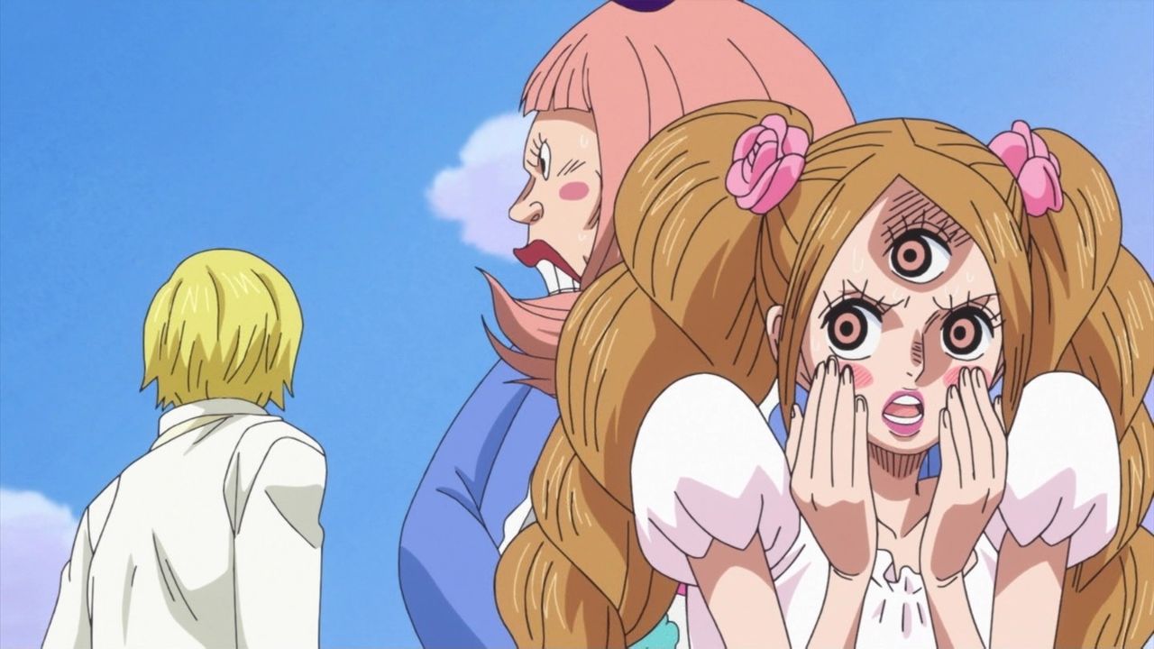 アニメ ワンピース ネタバレ感想まとめ 848話 プリンちゃんのツンデレもう病気レベル ジンベエがナミの胸触ってる ペロスペロー強い 849話 動画 画像 考察 あにこぱす