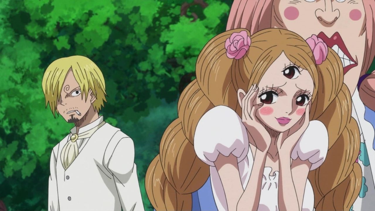 アニメ ワンピース ネタバレ感想まとめ 848話 プリンちゃんのツンデレもう病気レベル ジンベエがナミの胸触ってる ペロスペロー強い 849話 動画 画像 考察 あにこぱす