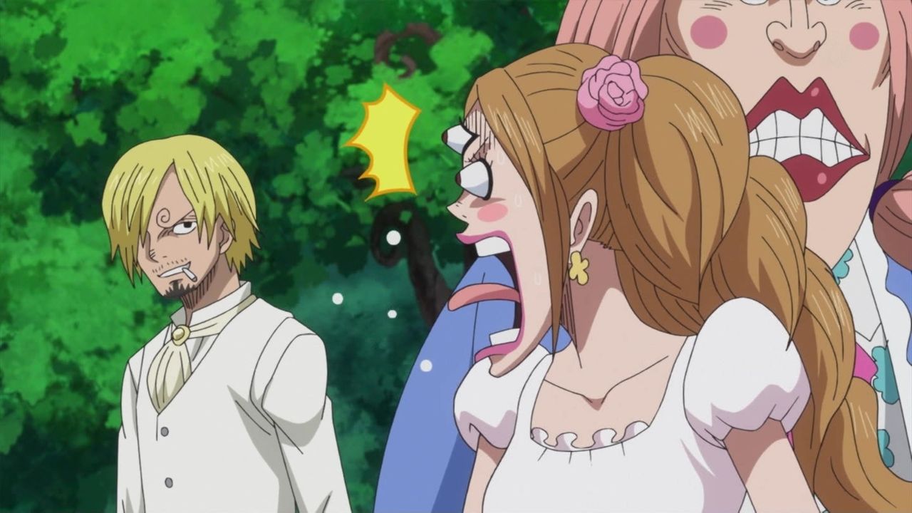 アニメ ワンピース ネタバレ感想まとめ 848話 プリンちゃんのツンデレもう病気レベル ジンベエがナミの胸触ってる ペロスペロー強い 849話 動画 画像 考察 あにこぱす