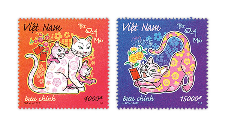 vietnam-2023-year-cat-stamps