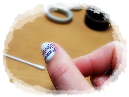 ノルディック柄 ネイル002