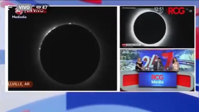 【悲報】メキシコのテレビ局、皆既日食と間違ってキ〇タマを映してしまう
