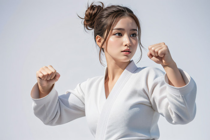 【動画】空手女子、対戦相手にアソコを破壊されて咽び泣く