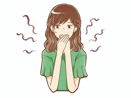 【悲報】彼女の口が臭すぎる大学生、絶望する
