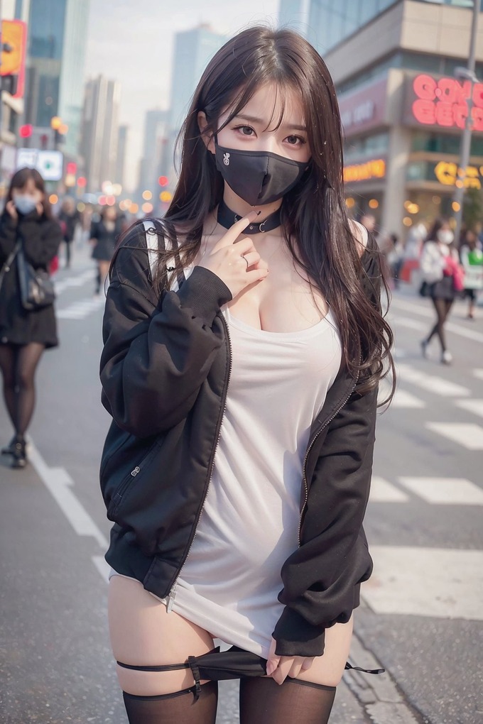 ドスケベ少女さん、街中で突然パンツを下ろしてしまう