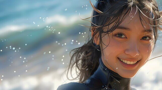 【朗報】可愛い女の子がウェットスーツを脱ぐ方法を解説した動画、370万再生もされてしまう