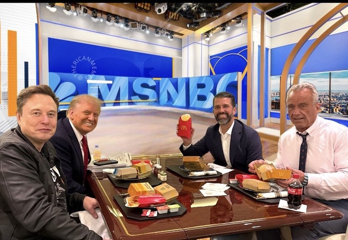 トランプ大統領「濃いメンツでマクド行ってきたｗｗｗ」