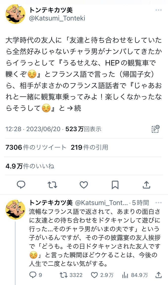 【画像】女さん「ナンパしてきた男がフランス語喋れた結果ｗｗｗｗｗｗｗｗｗ」