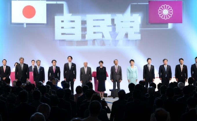 【動画】自民党大会の『合唱コーナー』、何度見てもヤバすぎる