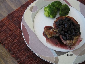 ポークチョップのアップルサイダーグレーズ添え レシピ