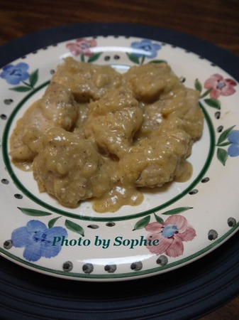 鶏胸肉のマスタードソース