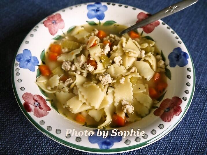 ごまチキンヌードル炒めのレシピ