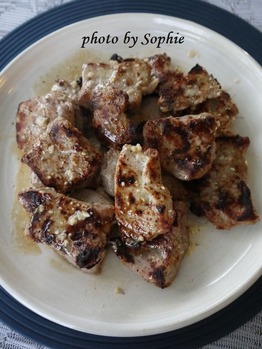 豚ヒレ肉のガーリック・ライム焼き