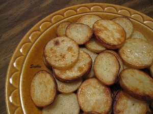 ローストポテトの輪切り