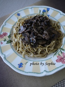 マッシュルームのリングィネ