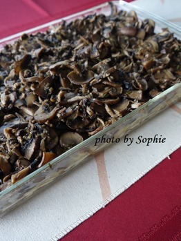 マッシュルームのリングィネ・キャセロール