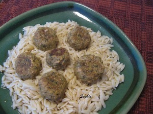 鶏肉とほうれん草のミートボール・中近東風