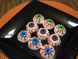 ハロウィン・アイボール・チョコレートクッキー