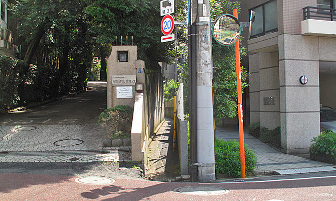 渋谷川(古川)に注いでいた小川の痕跡