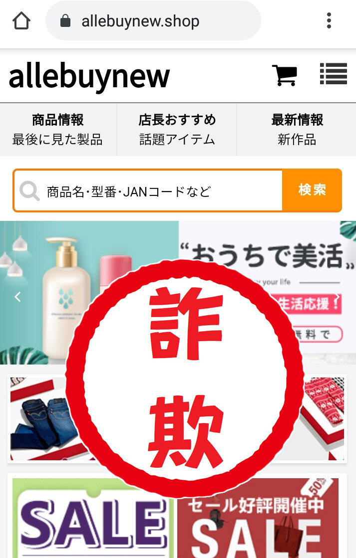 Michiruブログ 詐欺サイト Allebuynew