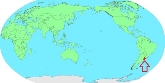 ウルグアイ地図