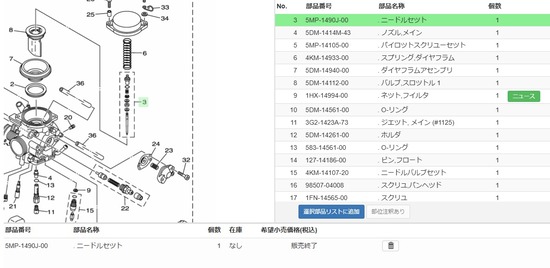 2025-06-10ｾﾛｰ純正ﾊﾟｰﾂｼﾞｪｯﾄﾆｰﾄﾞﾙ01