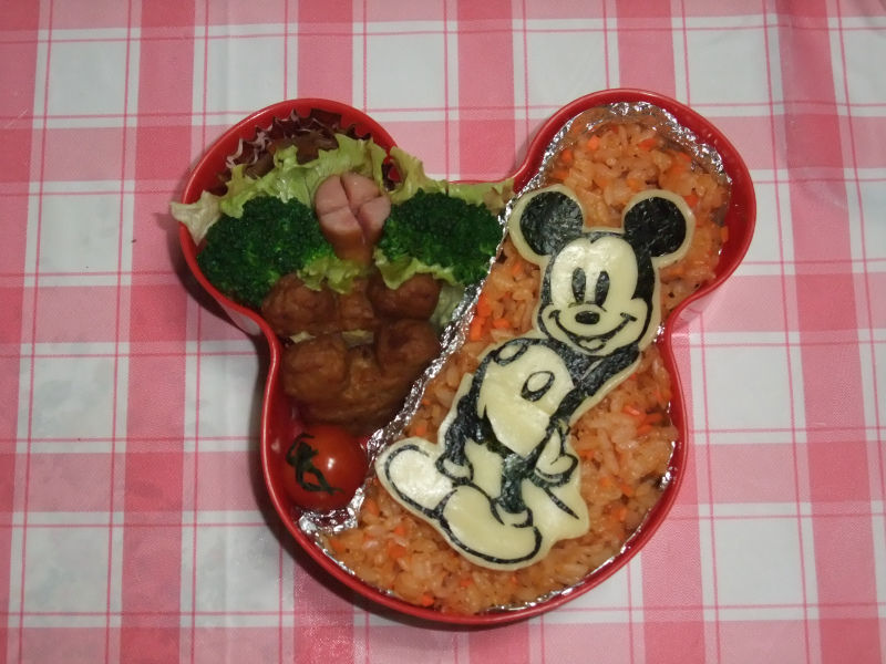 ミッキー弁当作りました Meet Mickey