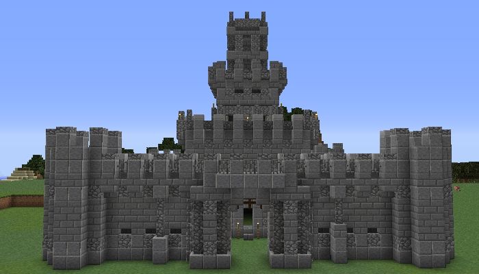石素材だけで城を作る そこそこ立派なのをね 城lv 1 5 17 12 07 マイクライズム