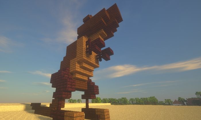 少な目のブロックで恐竜を作ってみた 18 08 28 マイクライズム