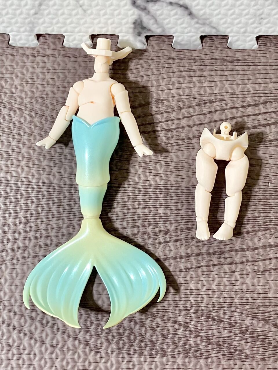 ねんどろいどどーる 人魚セット : みどり色のぶた