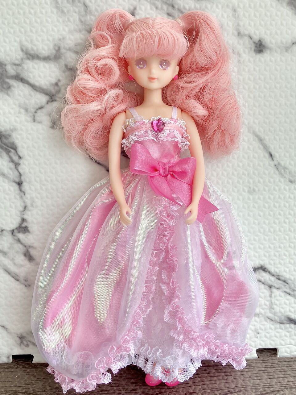 ドル活 可動式ドールボディ15cm : みどり色のぶた