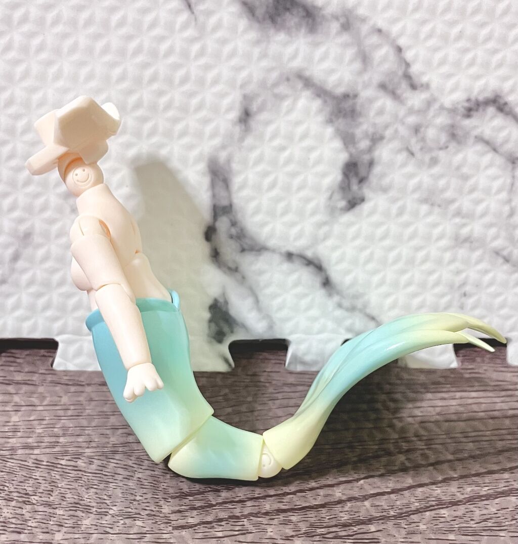 ねんどろいどどーる 人魚セット : みどり色のぶた