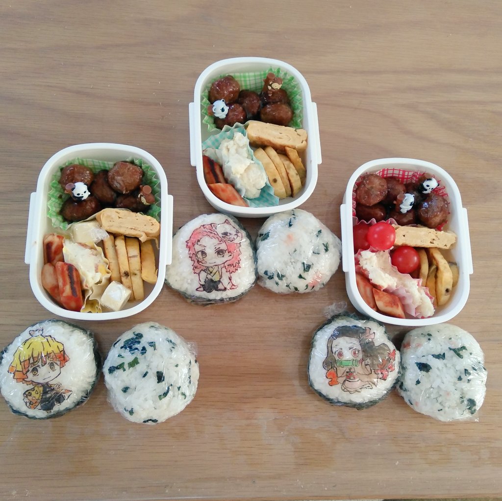 キャラ弁 鬼滅のお弁当 みつご日和